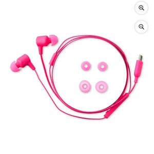 Onn. Groove Pink On-Ear Headphones With USB-C Connector - Pink